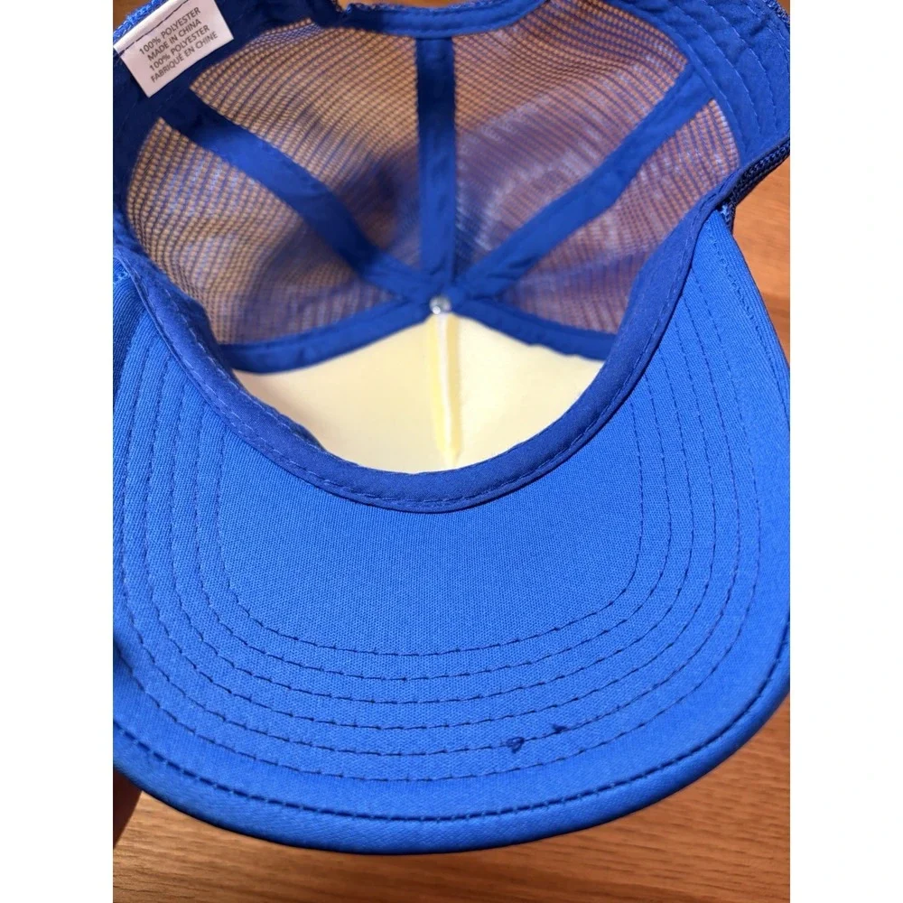 Vintage Blockbuster Video Hat Trucker Cap 80s Mesh Snap Back Royal Blue Oregon